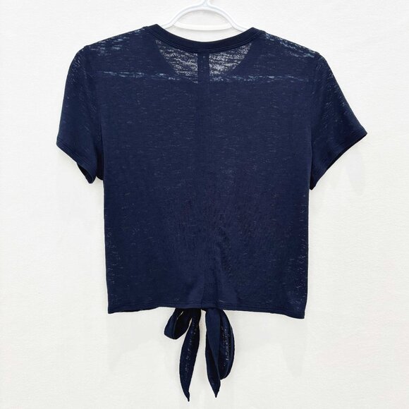 lululemon True Navy Tie-Waist Breathable Short-Sleeve Shirt size 4 or 6 - Picture 8 of 11